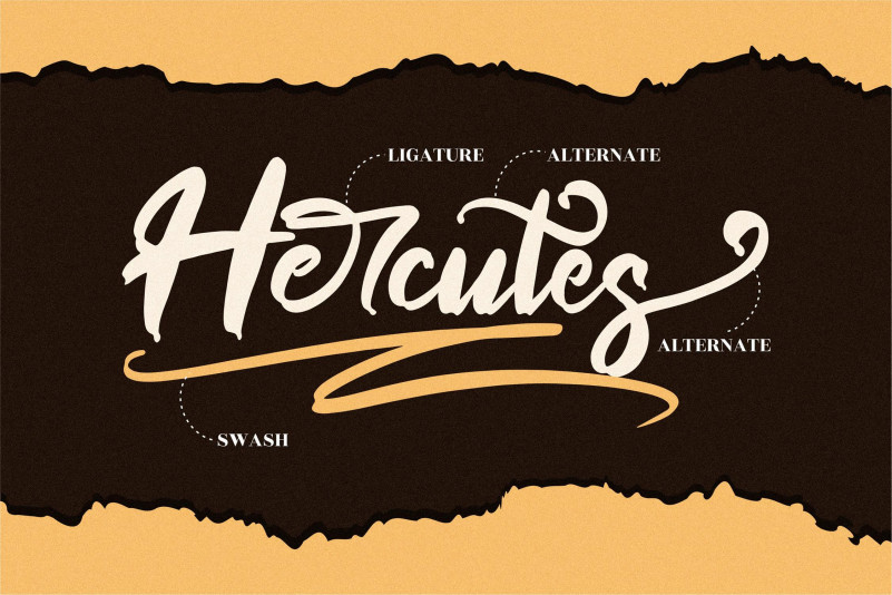 Hercutes Font preview image 3