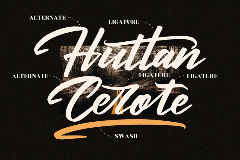 Huttan Cerote Font preview image 2
