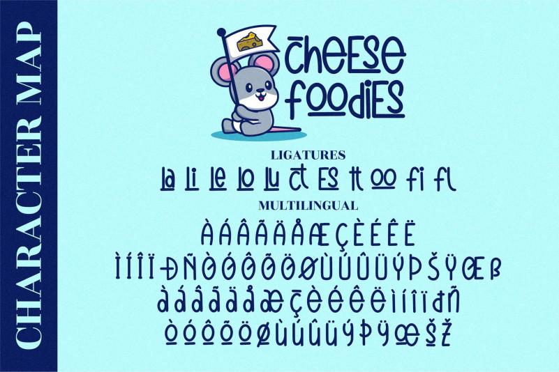 Cheese Foodies Font preview image 3