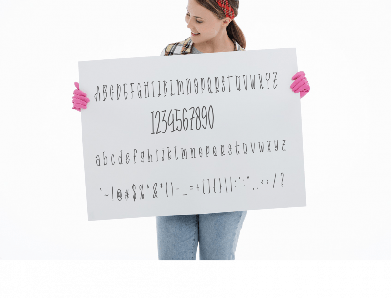 Woman Beauty Font preview image 4