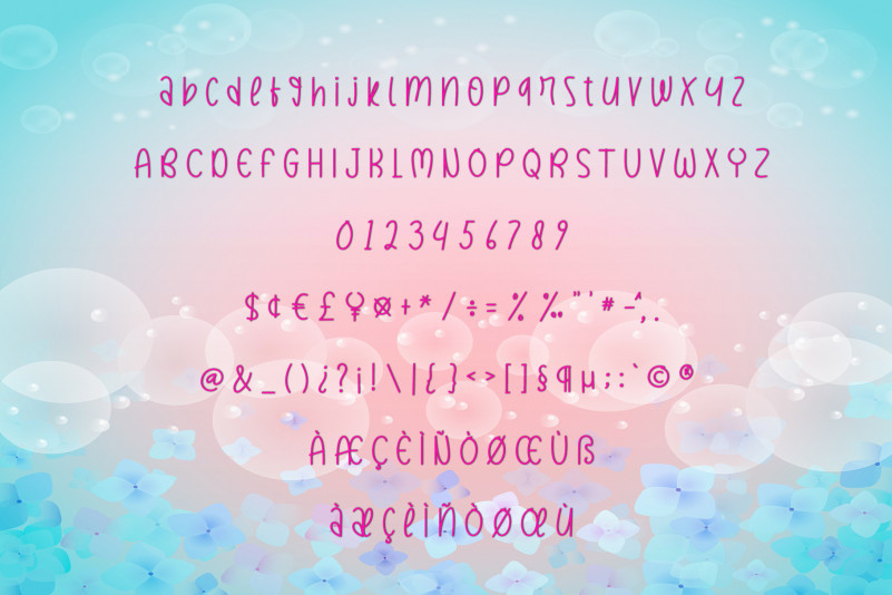 Rainbow Butterfly Font preview image 4