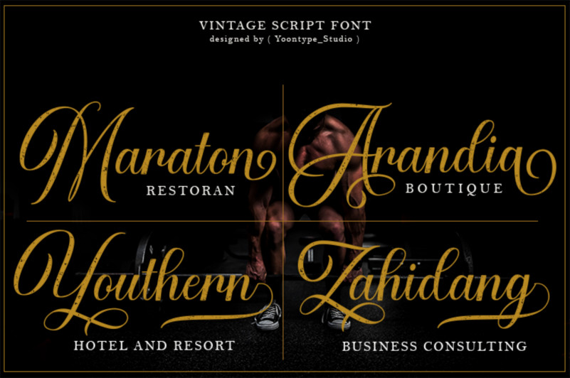 Airthan Script Font preview image 3