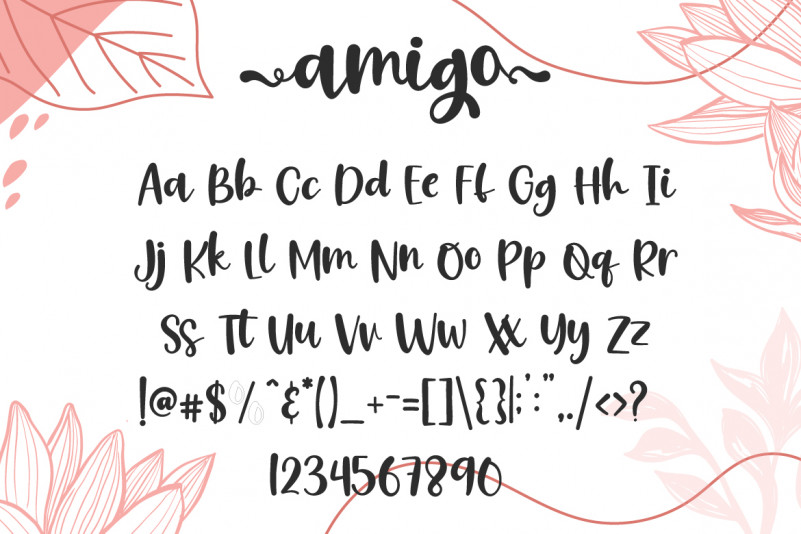 Amigo Font preview image 4