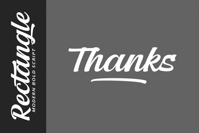 Rectangle Font preview image 5