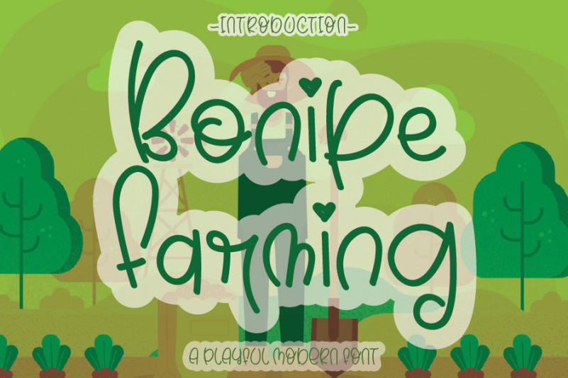 Bonipe Farming Display Font