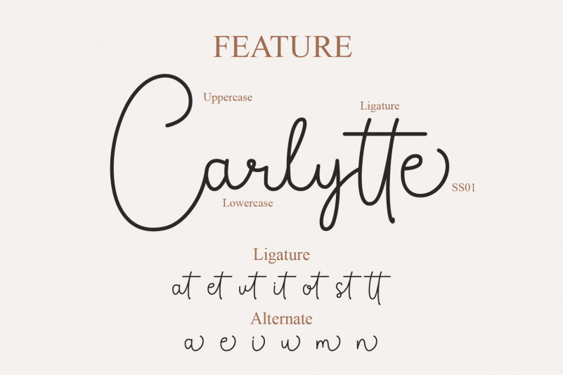 Carlytte Font preview image 5