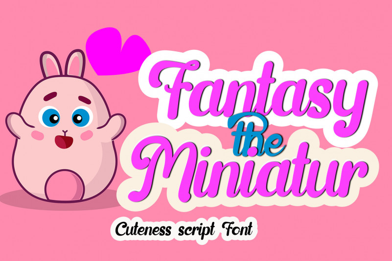 Fantasy The Miniatur Script Font