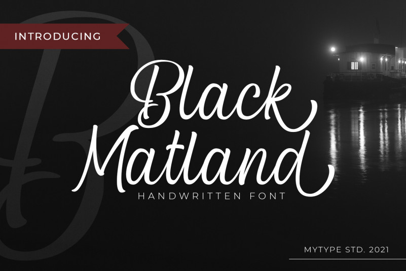 Black Matland Script Font