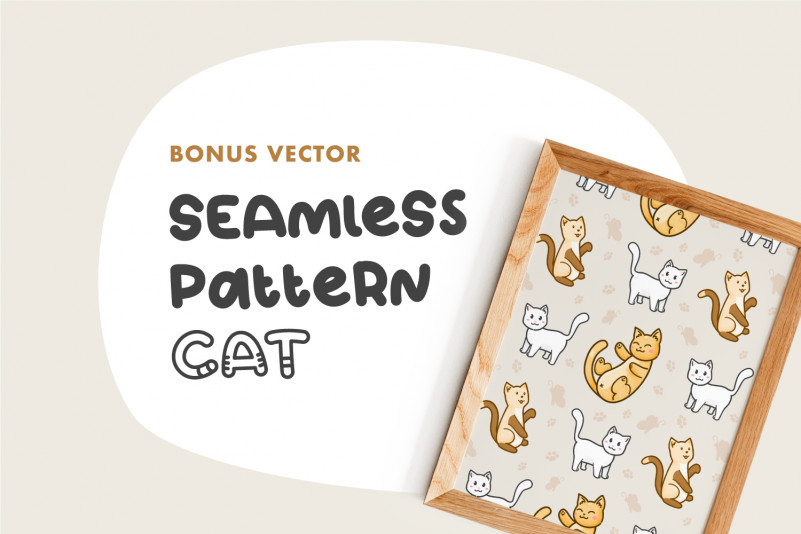 Katto Outlined Font preview image 3