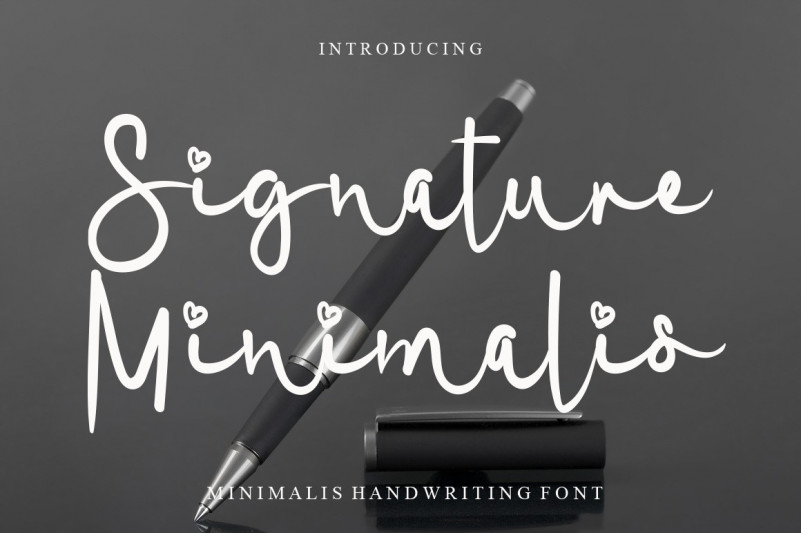 Signature Minimalis Script Font