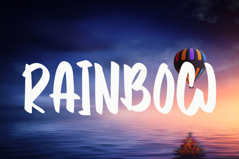 Island Rainbow Font preview image 2
