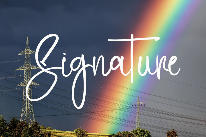 Rainbow Flower Font preview image 2