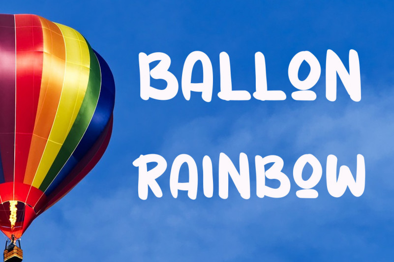 Vintage Rainbow Font preview image 3