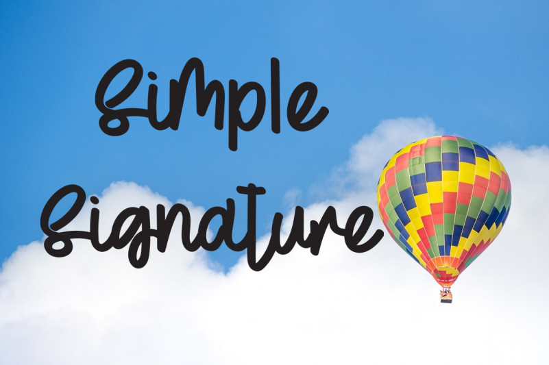 Simple Summer Font preview image 3