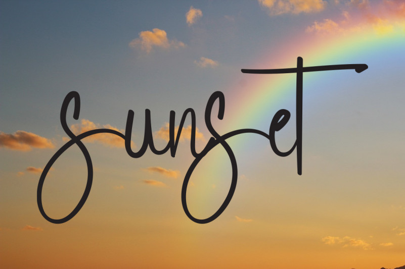 Rainbow Flower Font preview image 3