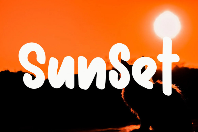 Summer Rainbow Font preview image 4