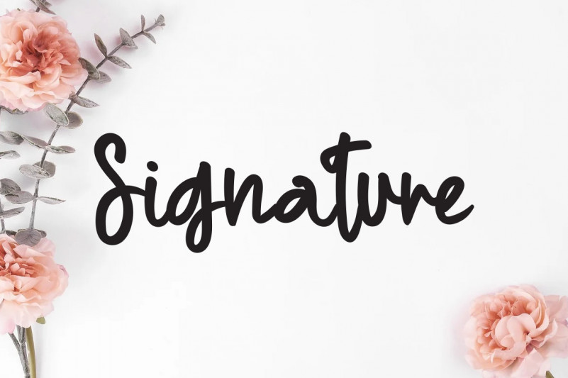 Summer Flower Font preview image 4