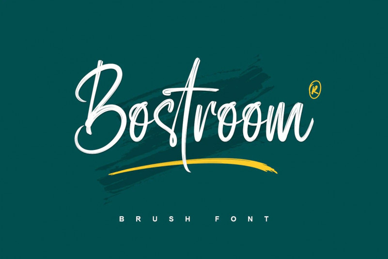 Bostroom Brush Font