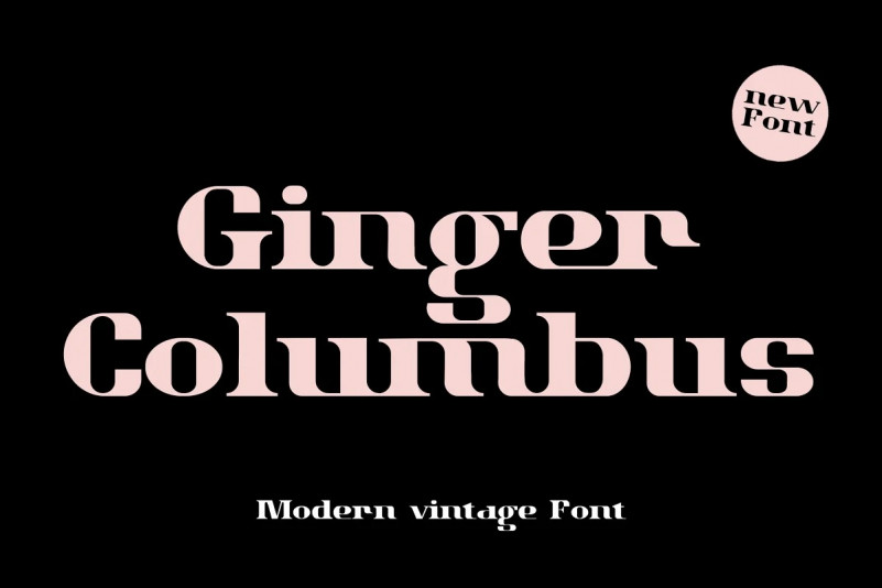 Ginger Columbus Serif Font