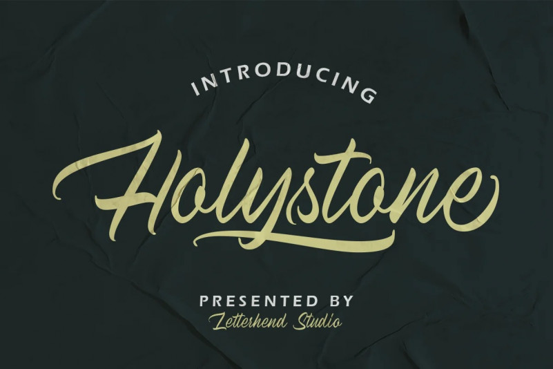 Holystone Script Font