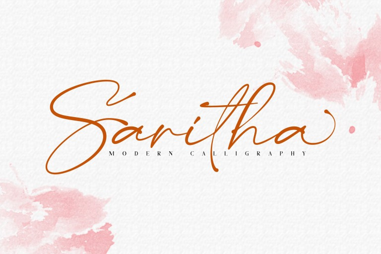 Saritha Handwritten Font