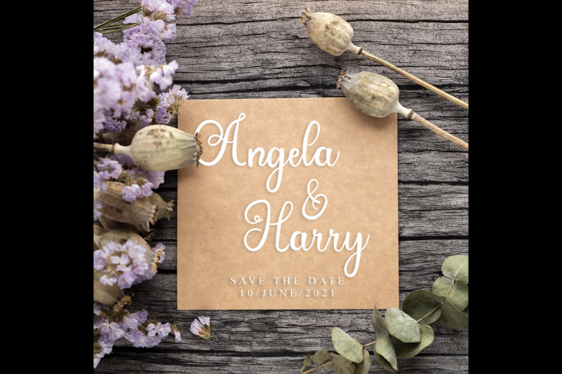 Wedding Calligraphy Font preview image 2