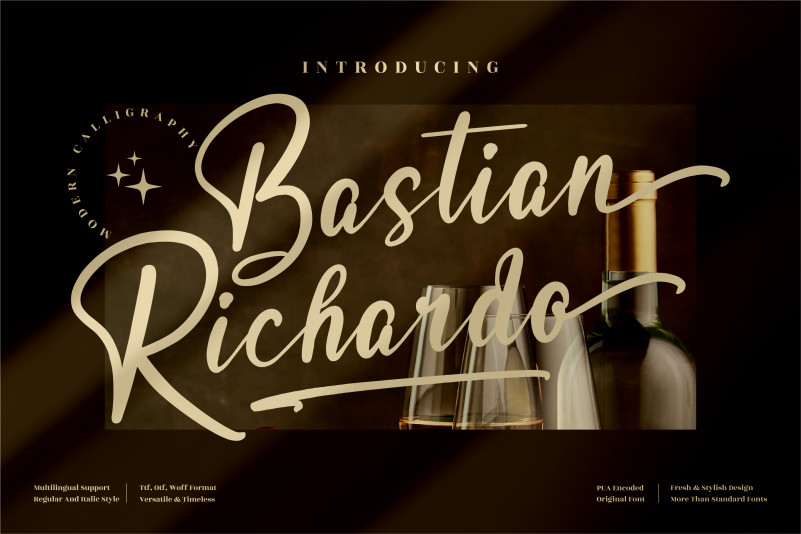 Bastian Richardo Script Font