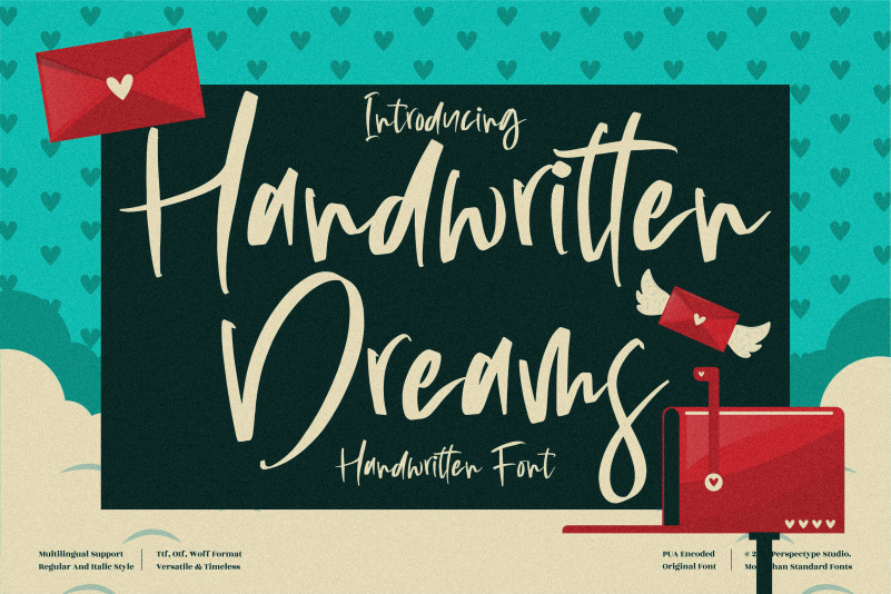 Handwritten Dreams Brush Font