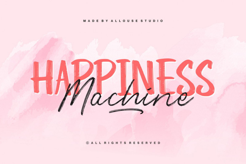 Happiness Machine Script Font