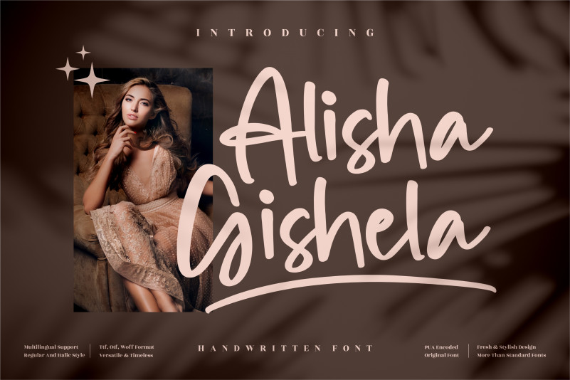 Alisha Gishela Script Font