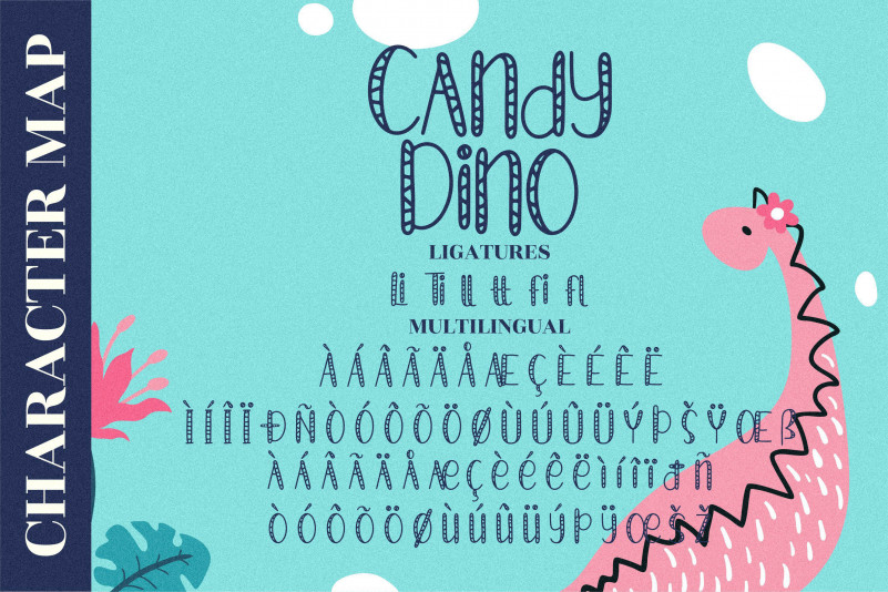 Candy Dino Font preview image 5