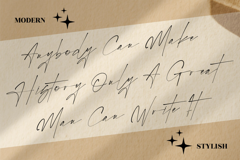 Rostera Signature Font preview image 5