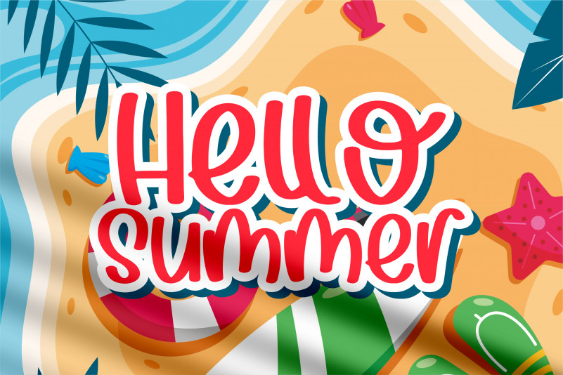 Summer Flowers Font preview image 2