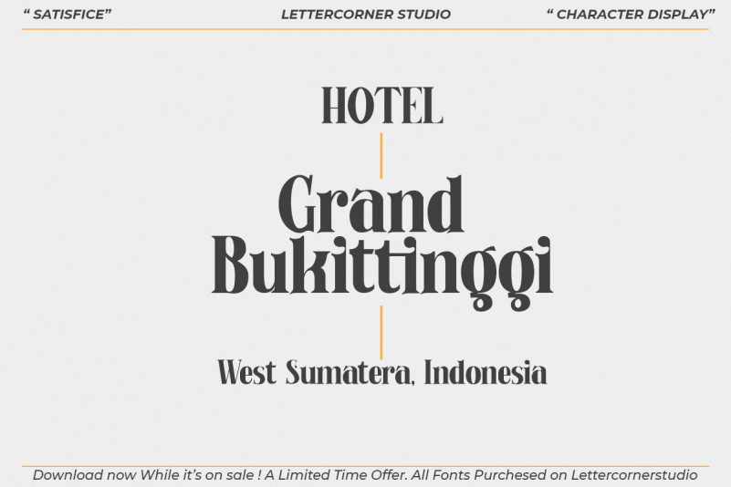 Satisfice Font preview image 2