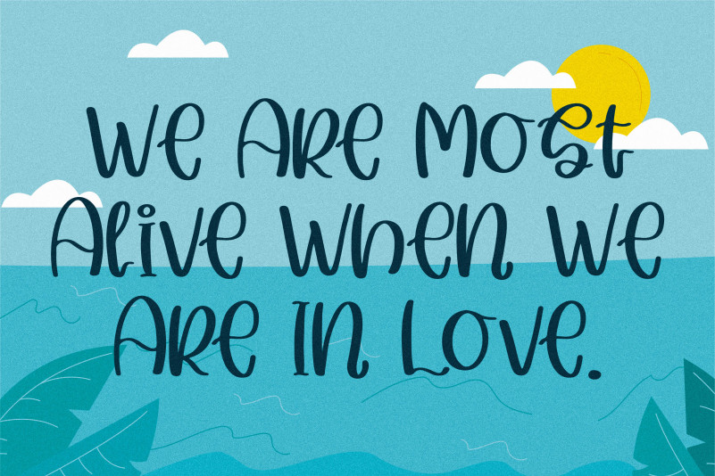 Summer Beach Font preview image 2