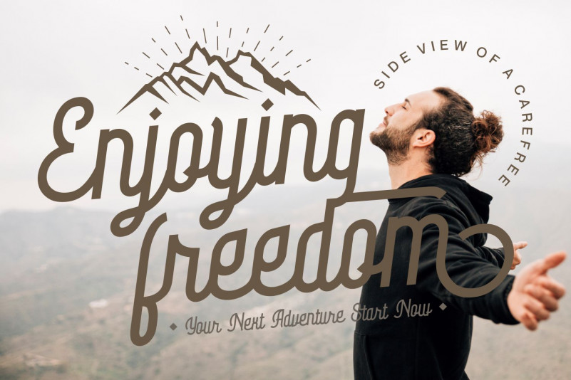 Byemalkan Font preview image 3