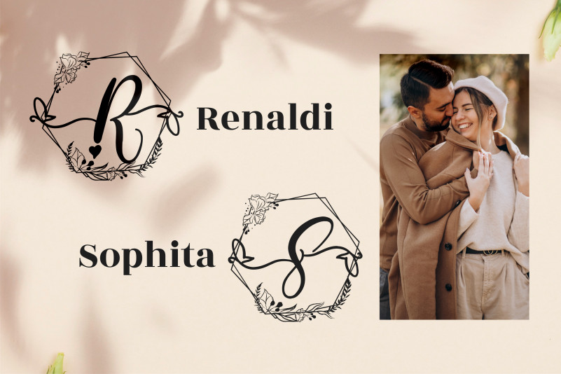 Humaira Monogram Font preview image 3