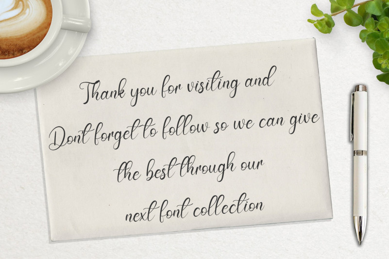 Summer Signature Font preview image 5