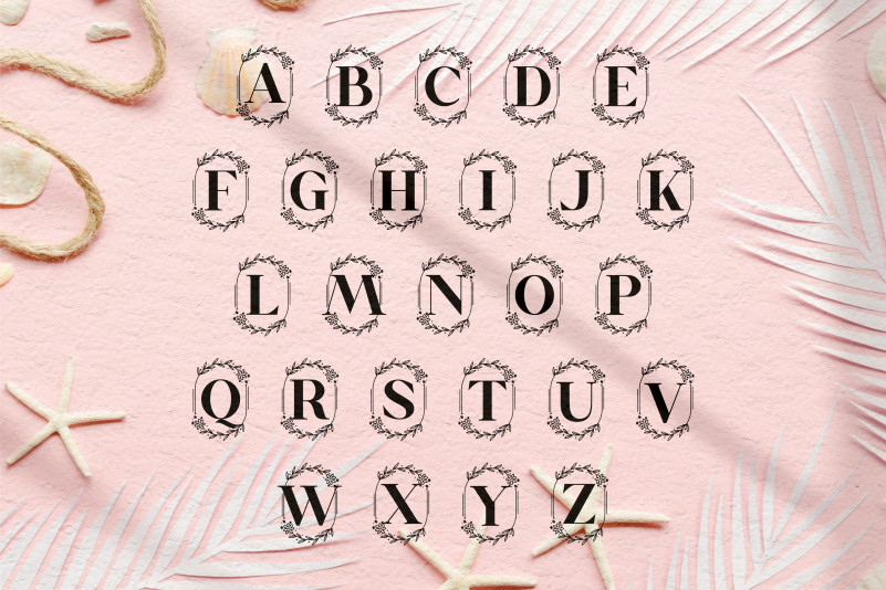 Yumeira Monogram Font preview image 4