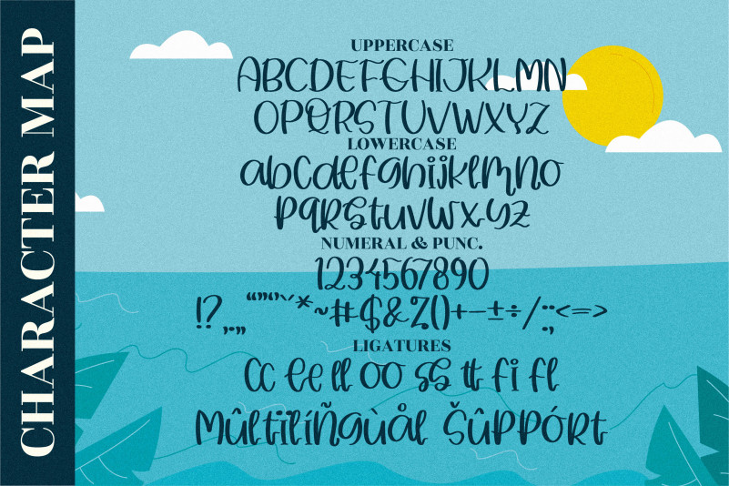Summer Beach Font preview image 4