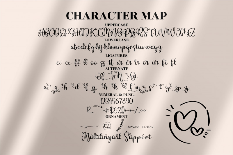 Marlyta Lovely Font preview image 5