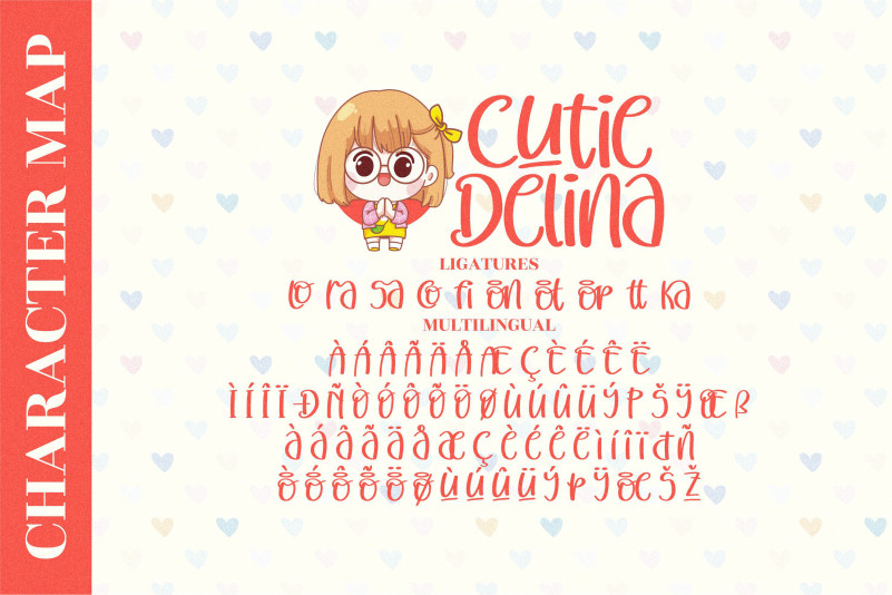 Cutie Delina Font preview image 4