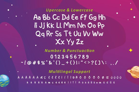 Space Kids Font preview image 5