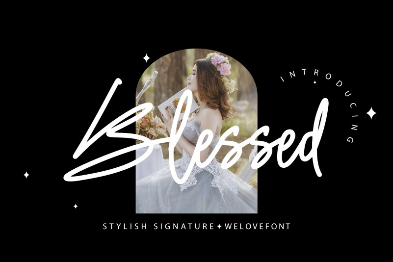 Blessed Handwritten Font