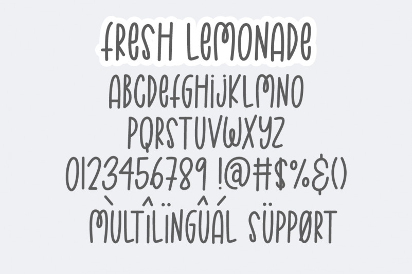 Fresh Lemonade Font preview image 3