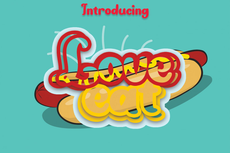 Love Eat Display Font
