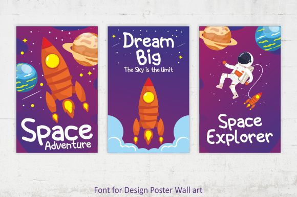 Space Kids Font preview image 2