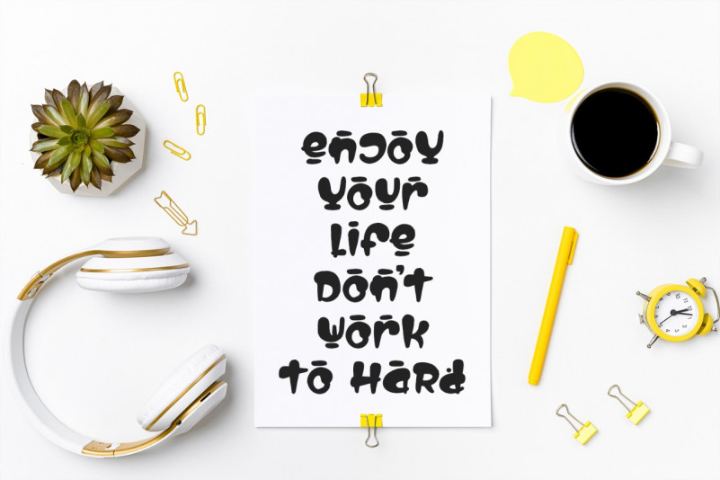Life Hacks Display Font preview image 4