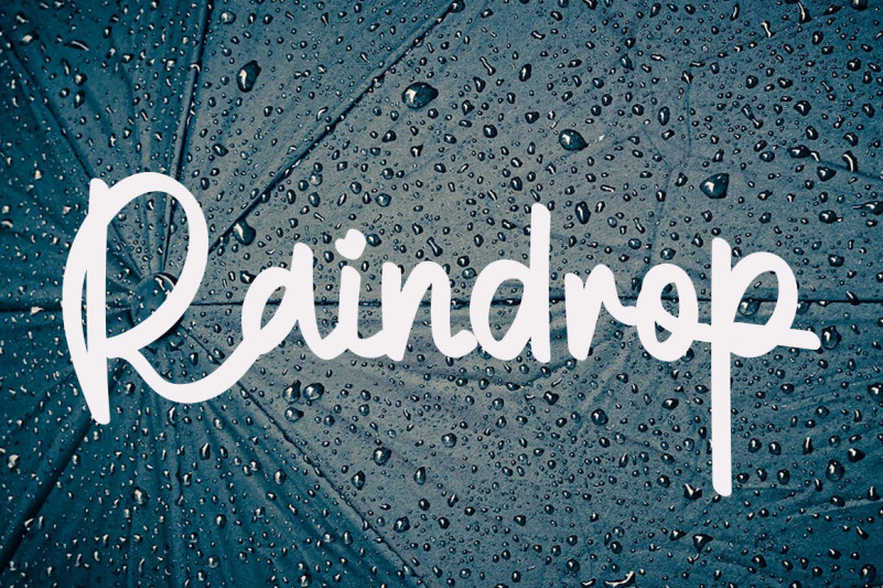 The Rain Font preview image 3