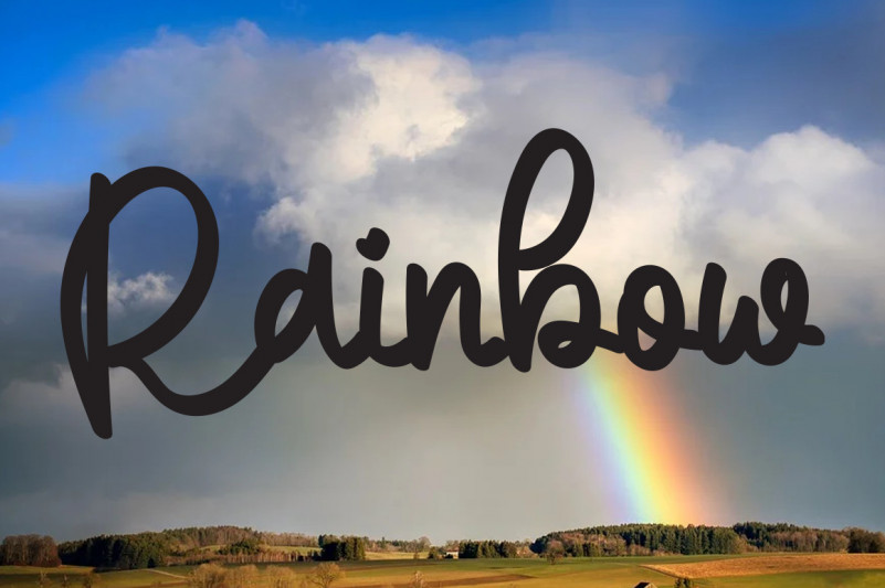 The Rain Font preview image 4